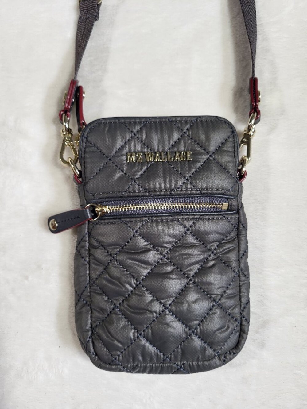 MZ Wallace Quilted Nylon Crossbody Bag Purse